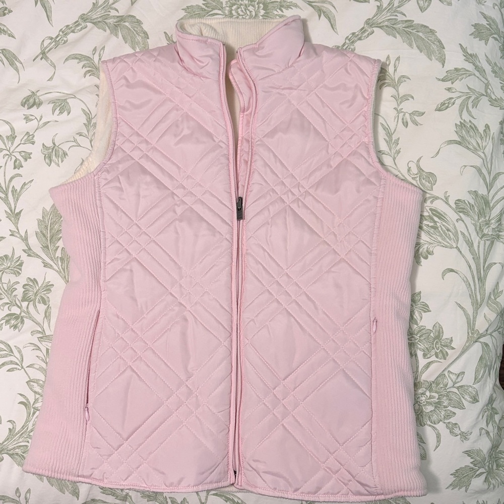 IZOD pink quilted vest